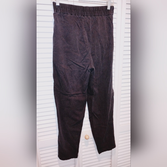 Women's Vintage Trumps Sport High Waisted Fold Over Black Jeans. - Picture 4 of 6